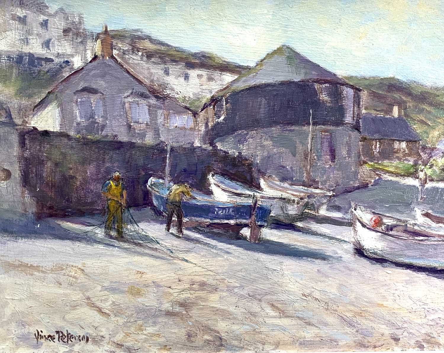 Lot 264 - Vince PETERSON (XX) Sennen Oil on board Signed...