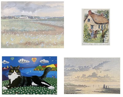 Lot 348 - Barbara WILLS (1924-2013) Potato Field Gouache...