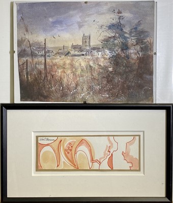 Lot 343 - Steve SLIMM (1953) Cornish Church Mixed media...