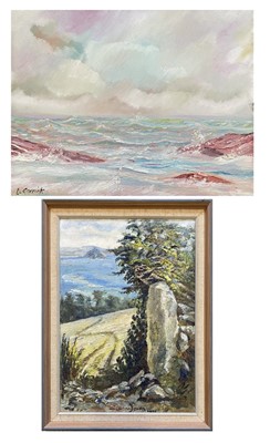 Lot 324 - Dora JOHNS The Mount from Newlyn Hill Oil on...