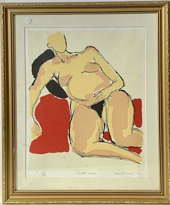 Lot 60 - John EMANUEL (1930) Seated Nude Lithograph...