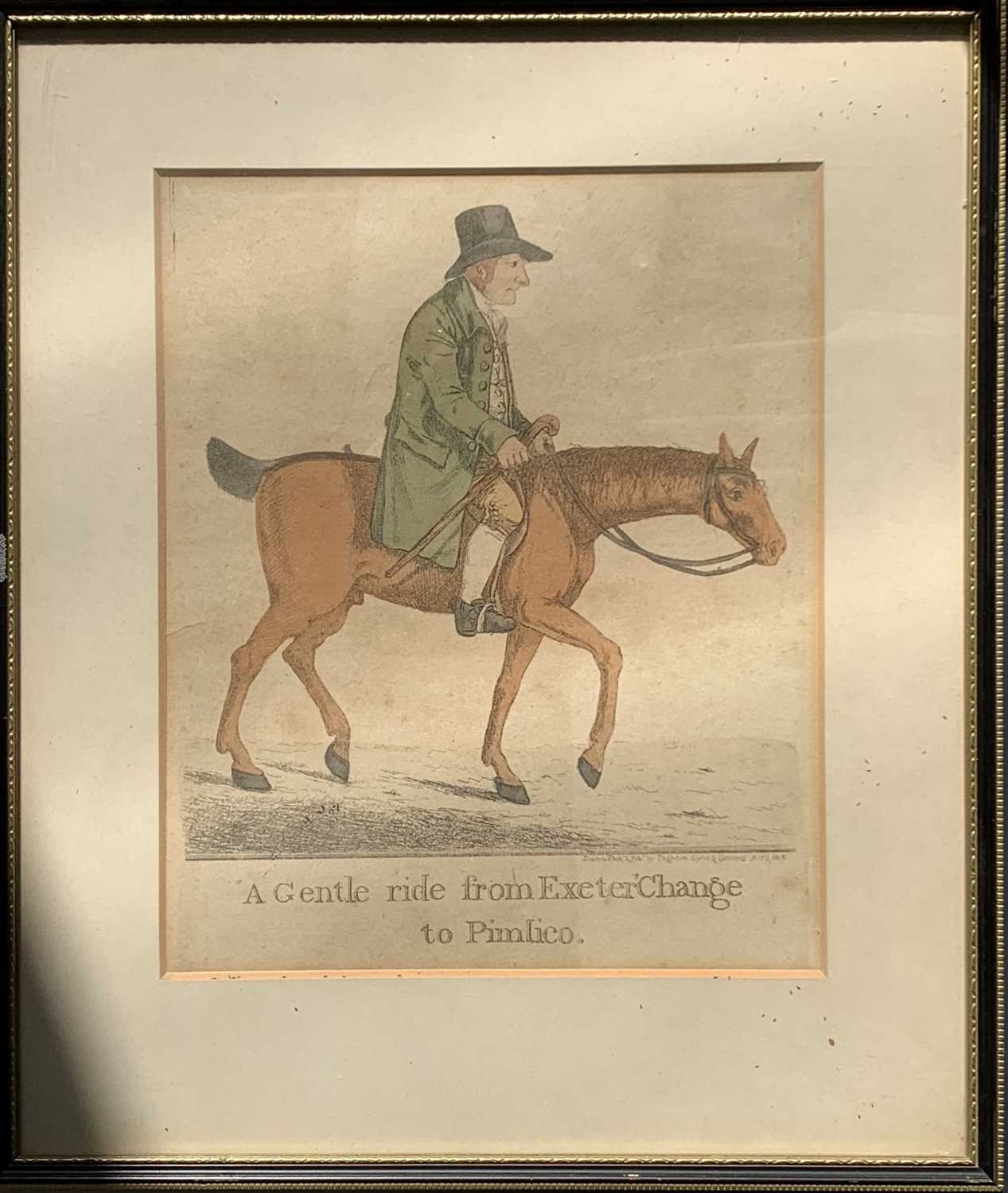 Lot 1431 - Thomas Clark Hand-coloured etching 'A gentle...