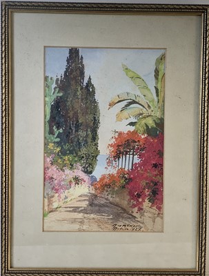 Lot 811 - Max ROMER (c.1878-1960) Madeira Watercolour...