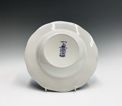 Lot 859 - Blue and white: Twelve Royal Doulton 'Norfolk'...