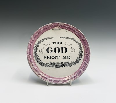 Lot 861 - A Victorian Sunderland lustre wall plaque of...