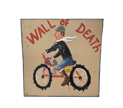 Lot 1453 - Simeon STAFFORD (b.1956) 'Wall of Death' Oil...