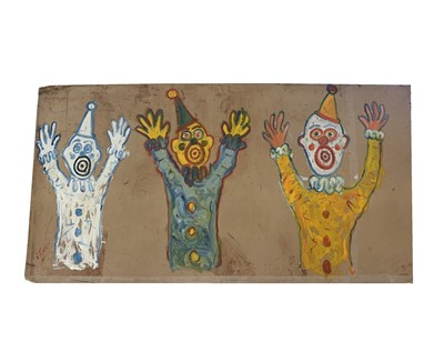 Lot 1450 - Simeon STAFFORD (b.1956) Three Clowns...