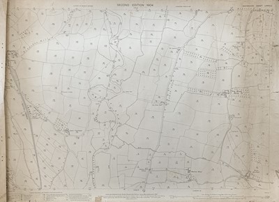 Lot 1507 - Eight survey maps of east Devon.