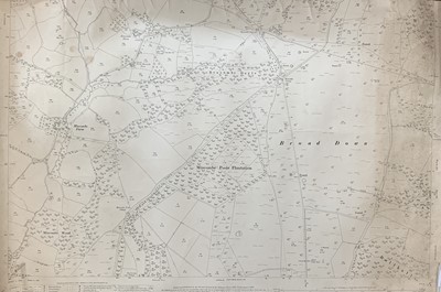 Lot 1507 - Eight survey maps of east Devon.