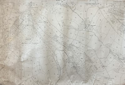 Lot 1507 - Eight survey maps of east Devon.