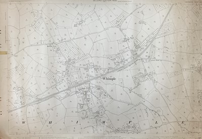 Lot 1507 - Eight survey maps of east Devon.