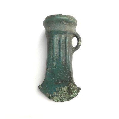 Lot 518 - Bronze age looped and socketed axe, HD & Sir...