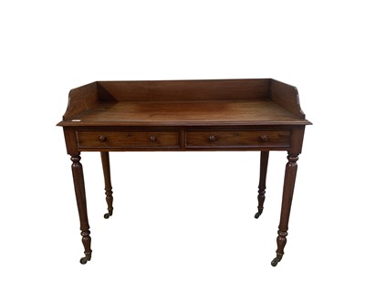 Lot 3050 - A Victorian mahogany washstand, with a solid...