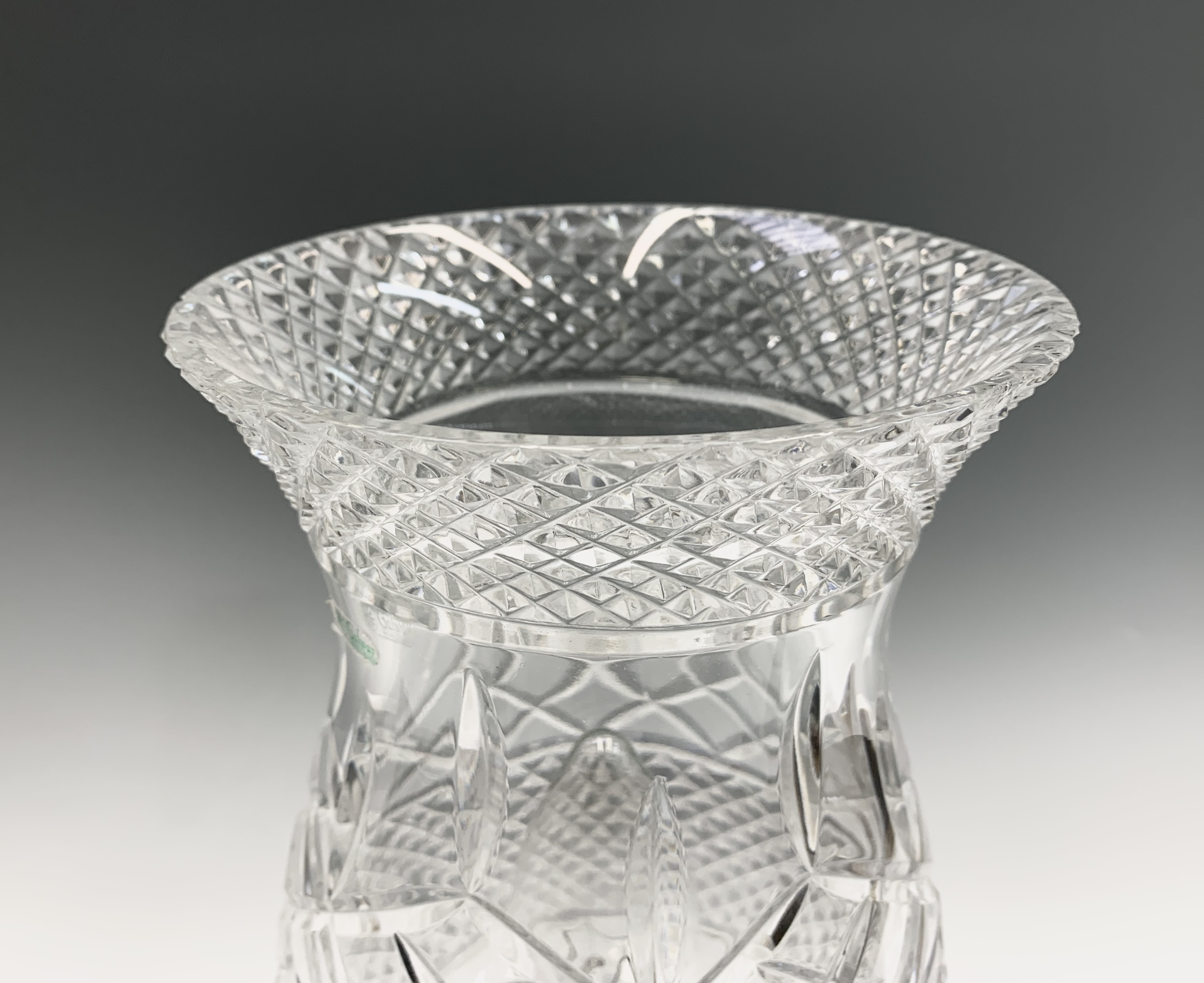 Lot 821 A Galway Irish Crystal electric table lamp.