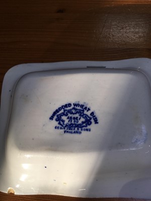 Lot 24 - Ironstone dinner plate, two soup plates, two...