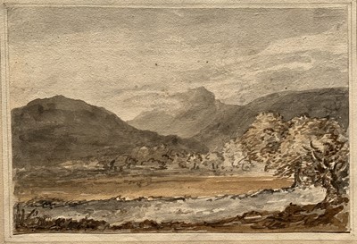 Lot 554 - John Varley 1778-1842 Two watercolours Figures...