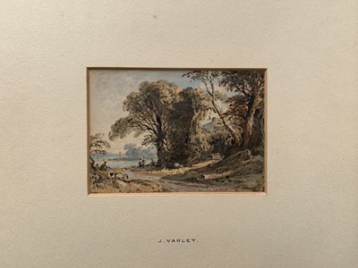 Lot 554 - John Varley 1778-1842 Two watercolours Figures...