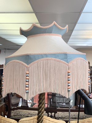 Lot 350 - A carousel horse floor lamp, with shade....