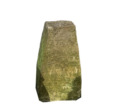 Lot 622 - A limestone staddle stone base. Approx. height...