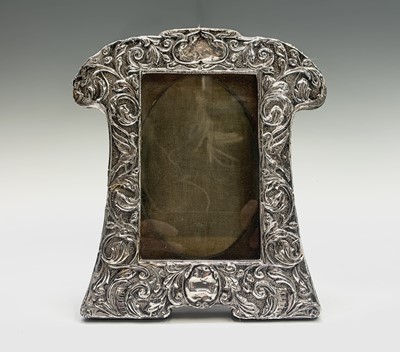 Lot 1027 - Two Edwardian silver mounted photograph frames