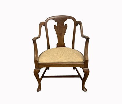 Lot 3090 - A mahogany tub armchair, early 20th century,...