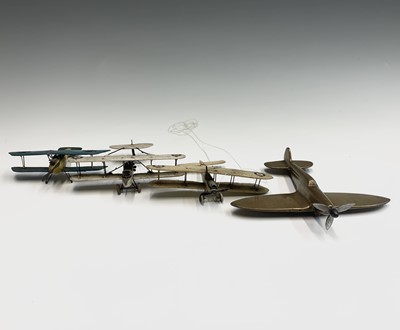 Lot 178 - A heavy brass scratch built model of a...