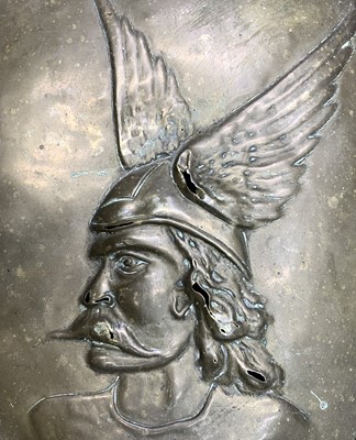 Lot 164 - An Art Nouveau copper and brass coal box, the...