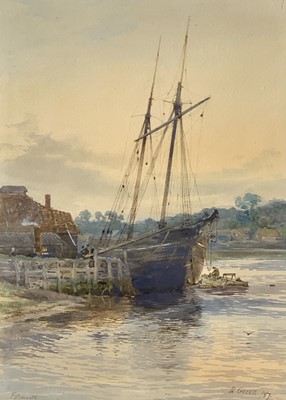 Lot 11 - David Gould GREEN (1854-1917/18) The quay,...