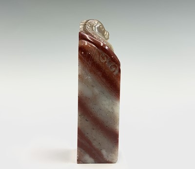 Lot 149 - A Chinese hardstone seal, 19th century,...