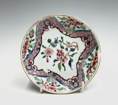 Lot 180 - Five Chinese porcelain tea bowls, 18th century...