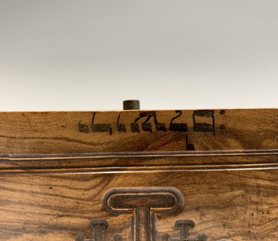 Lot 1022 - Five Jerusalem olive wood boxes, to include a...