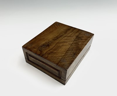 Lot 1022 - Five Jerusalem olive wood boxes, to include a...