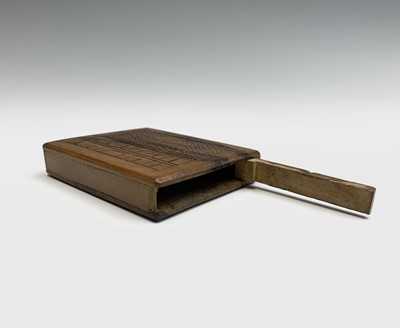 Lot 1022 - Five Jerusalem olive wood boxes, to include a...