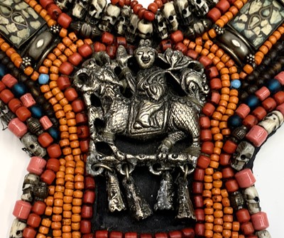 Lot 66 - An interesting Tibetan breast plate, with a...