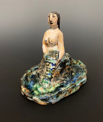 Lot 436 - Dora HOLZHANDLER (1928-2015) Mermaid Painted...