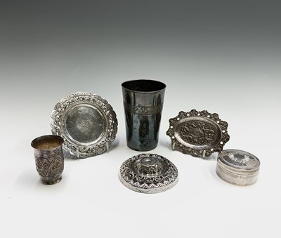 Lot 1028 - Miscellaneous Burmese silver to include a...