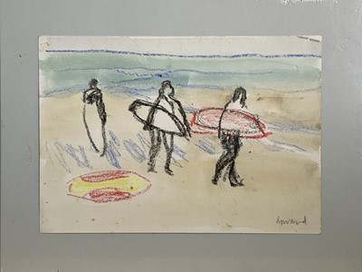 Lot 250 - Charles HOWARD (1922) Surfers Mixed media...