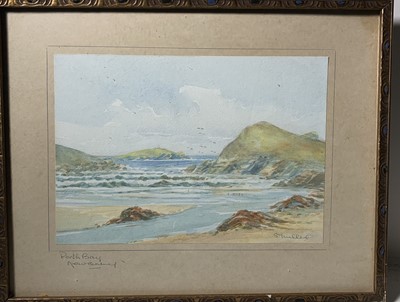 Lot 342 - W H DYER Beach Watercolour Signed together...