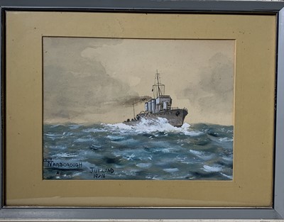 Lot 342 - W H DYER Beach Watercolour Signed together...