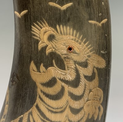 Lot 583 - An Eastern hardwood carved dragon, height 39cm,...