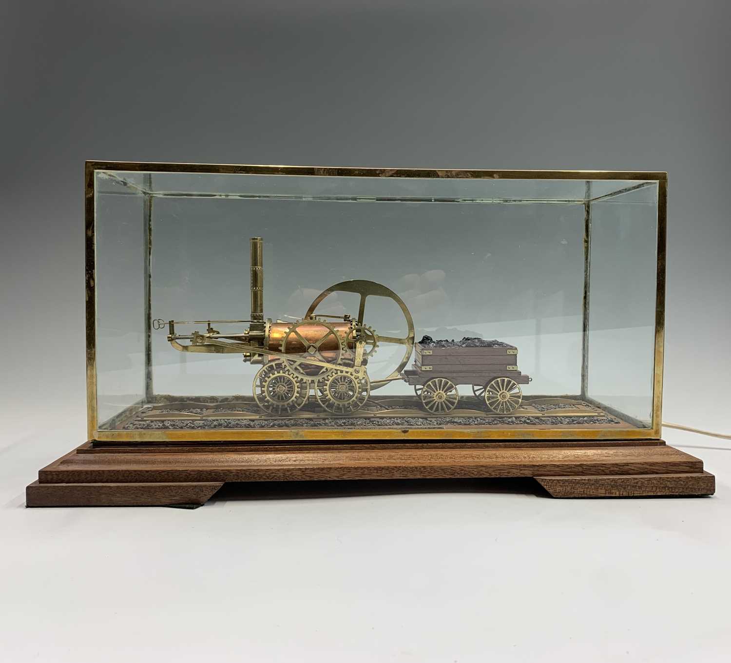 Lot 23 - A copper and brass model of Richard Trevithick'...