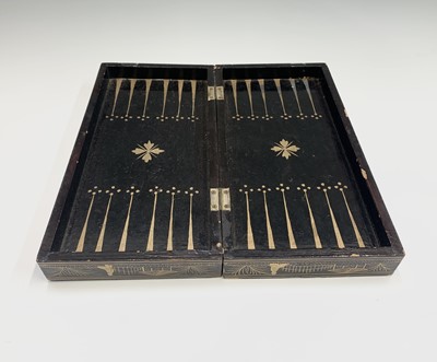 Lot 83 - A Chinese Canton carved ivory chess set, 19th...