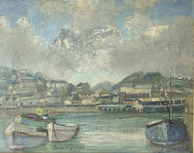 Lot 150 - Edna D. BRIDGE (XX) A View from Newlyn Old...
