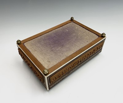 Lot 1043 - Two Indian sandalwood boxes, circa 1900, the...