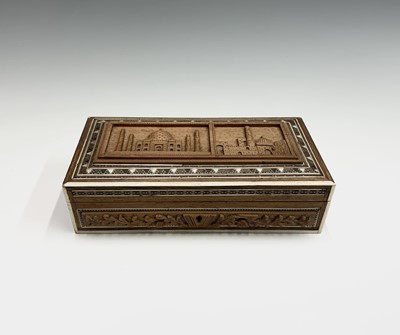 Lot 1043 - Two Indian sandalwood boxes, circa 1900, the...