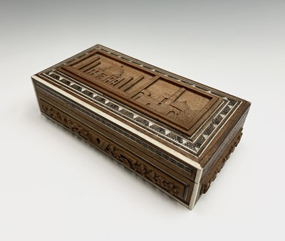 Lot 1043 - Two Indian sandalwood boxes, circa 1900, the...