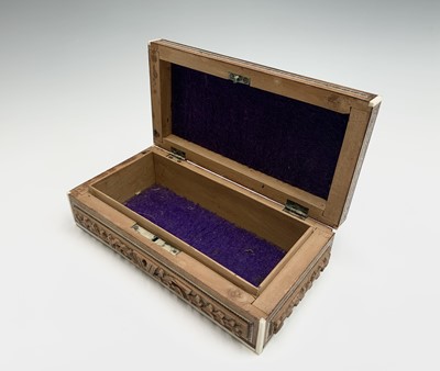 Lot 1043 - Two Indian sandalwood boxes, circa 1900, the...