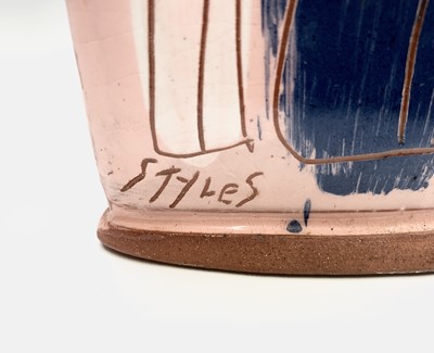 Lot 992 - Linda Styles, A contemporary ceramic vessel,...