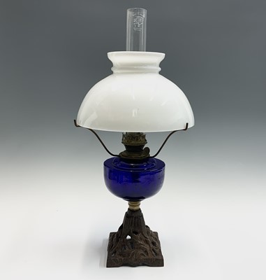 opaline oil lamp