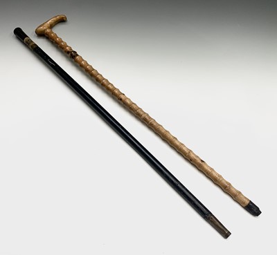 Lot 1054 - An Indian sword stick, early 20th century, the...